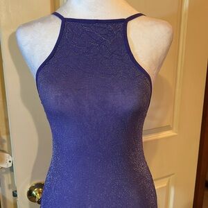 Club Wear purple w/sparkle ties in back brand new